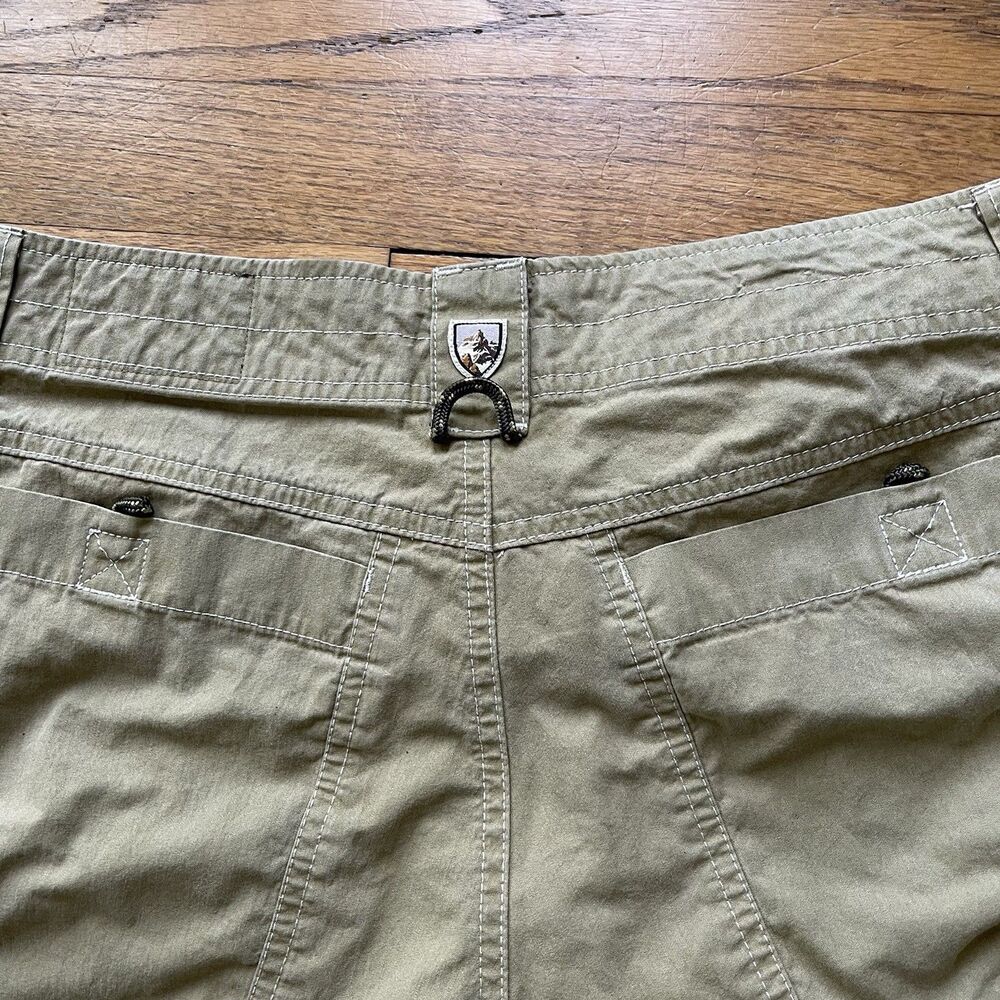 Kuhl Men’s Shorts Size 32 Vintage Patina Dye Tan Beige Hiking Camping Cargo Work - Picture 12 of 12